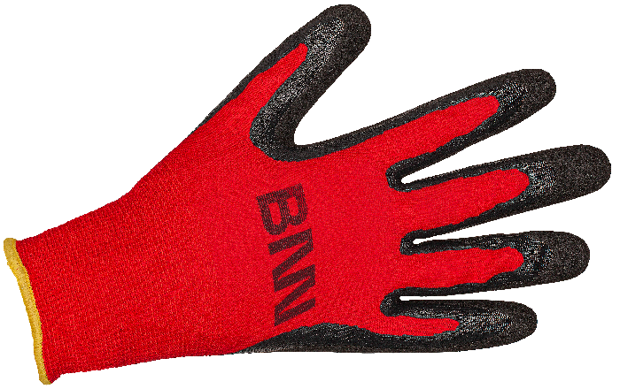 MANOS Gloves black/red (12 pcs) - Obrázek 3