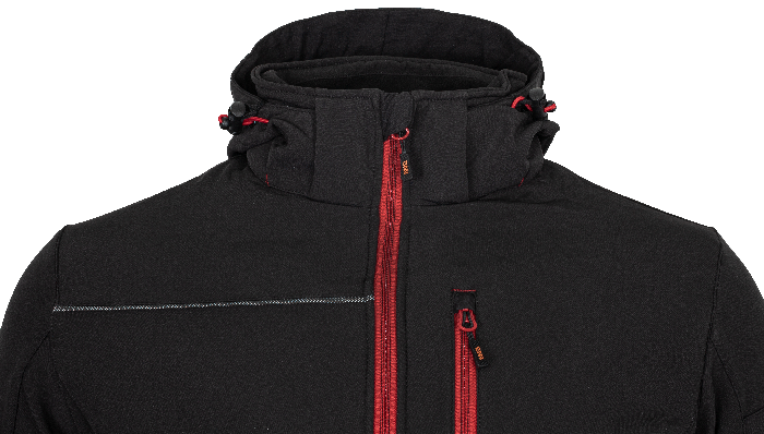 RUFUS Jacket black/red - Obrázek 3