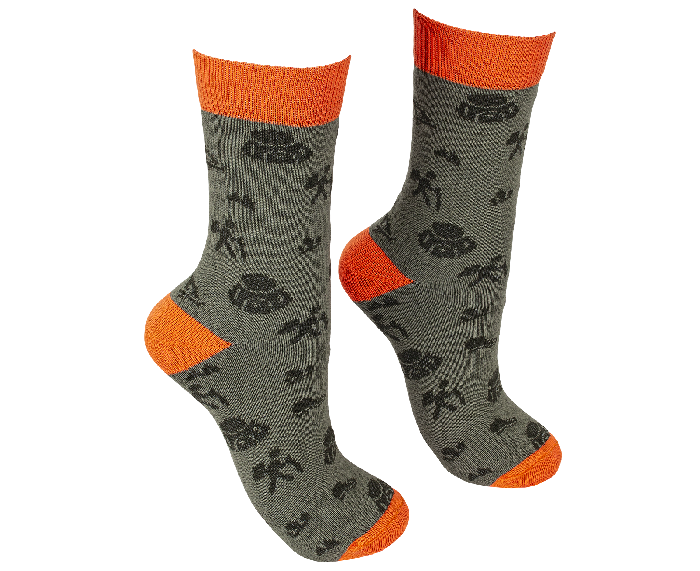 BENNONKY Trek Socks green/orange - Obrázek 2