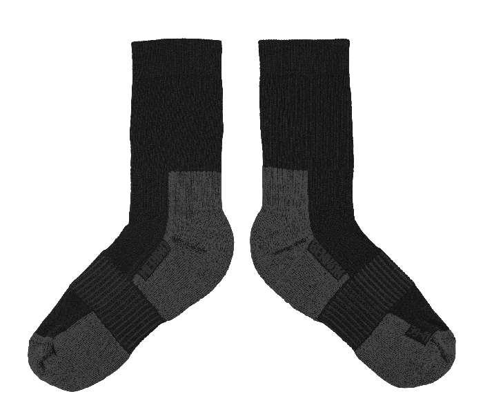 MERINO TREK Sock black - Obrázek 3